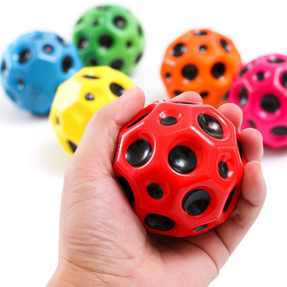 Vibrant, colorful squeeze ball, ideal fidget toy for stress and anxiety