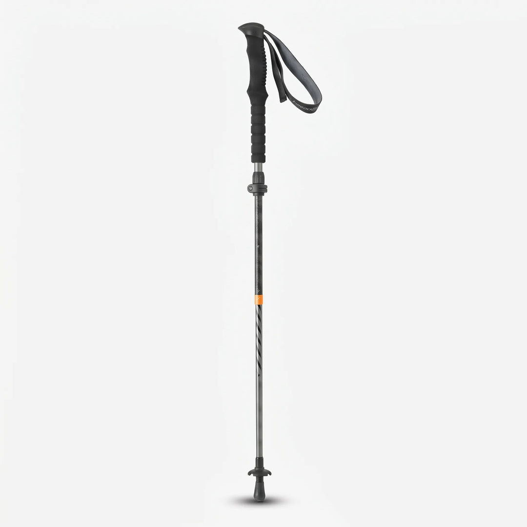 Lightweight trekking pole with durable tip & mud basket, essential collapsible outdoor gear for diverse trails.
