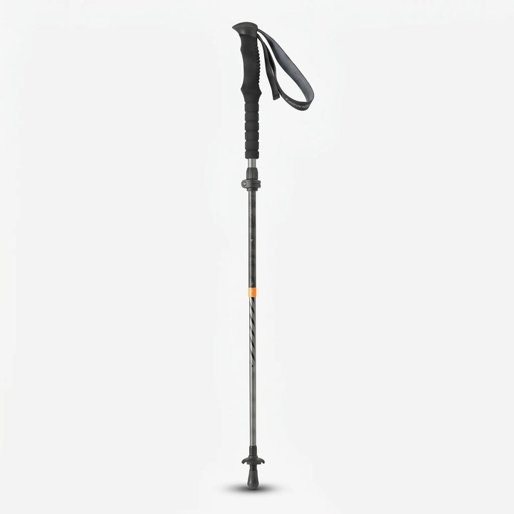 Lightweight trekking pole with durable tip & mud basket, essential collapsible outdoor gear for diverse trails.