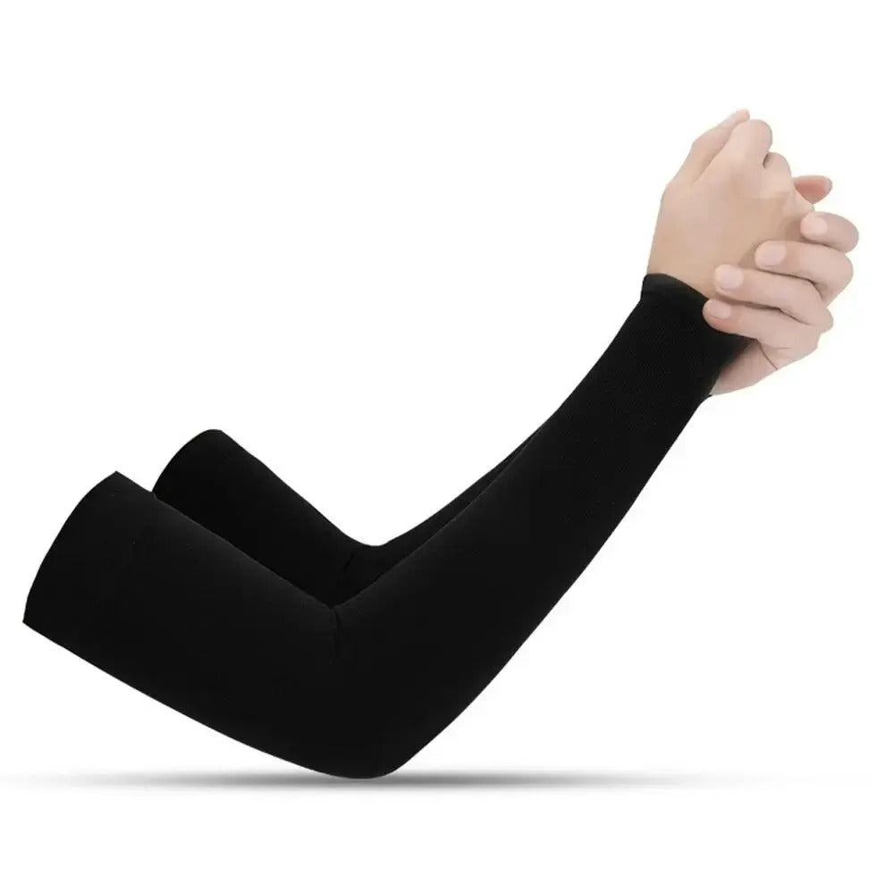 Unisex cooling UV protection arm sleeves for men & women. Ideal for sun blocking during any outdoor activity.