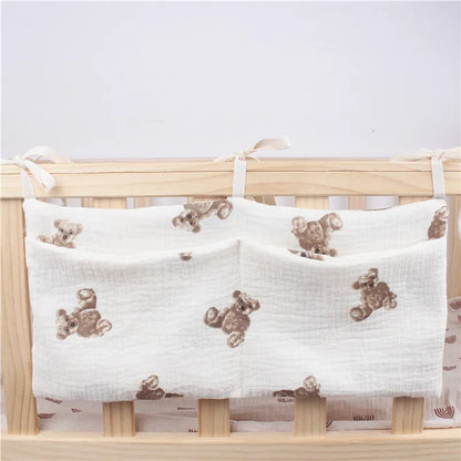 Unisex baby organizer for crib, ideal for pacifiers & small toys