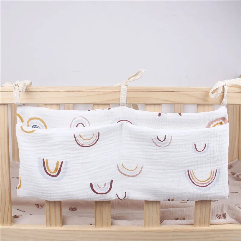Unisex diaper caddy for crib, perfect for everyday baby care