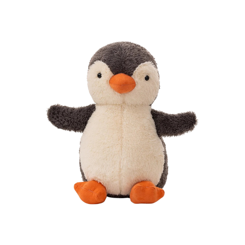 Adorable Penguin Plush Toy, unisex, super soft for cuddling, close-up of face and body