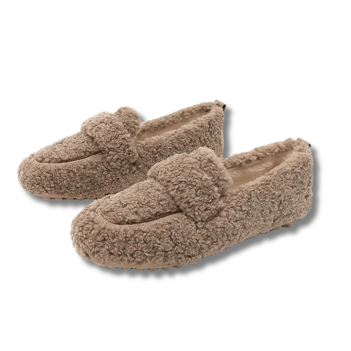 Elegant unisex house shoes, designed for winter warmth & stylish home comfort.