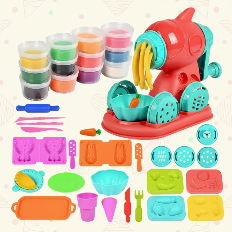 Creative clay kit with various tools for sculpting and DIY crafts, art supplies for all ages