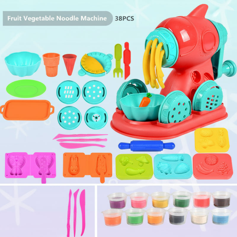 Close-up of vibrant modeling clay with sculpting tools, perfect for sensory play and DIY art