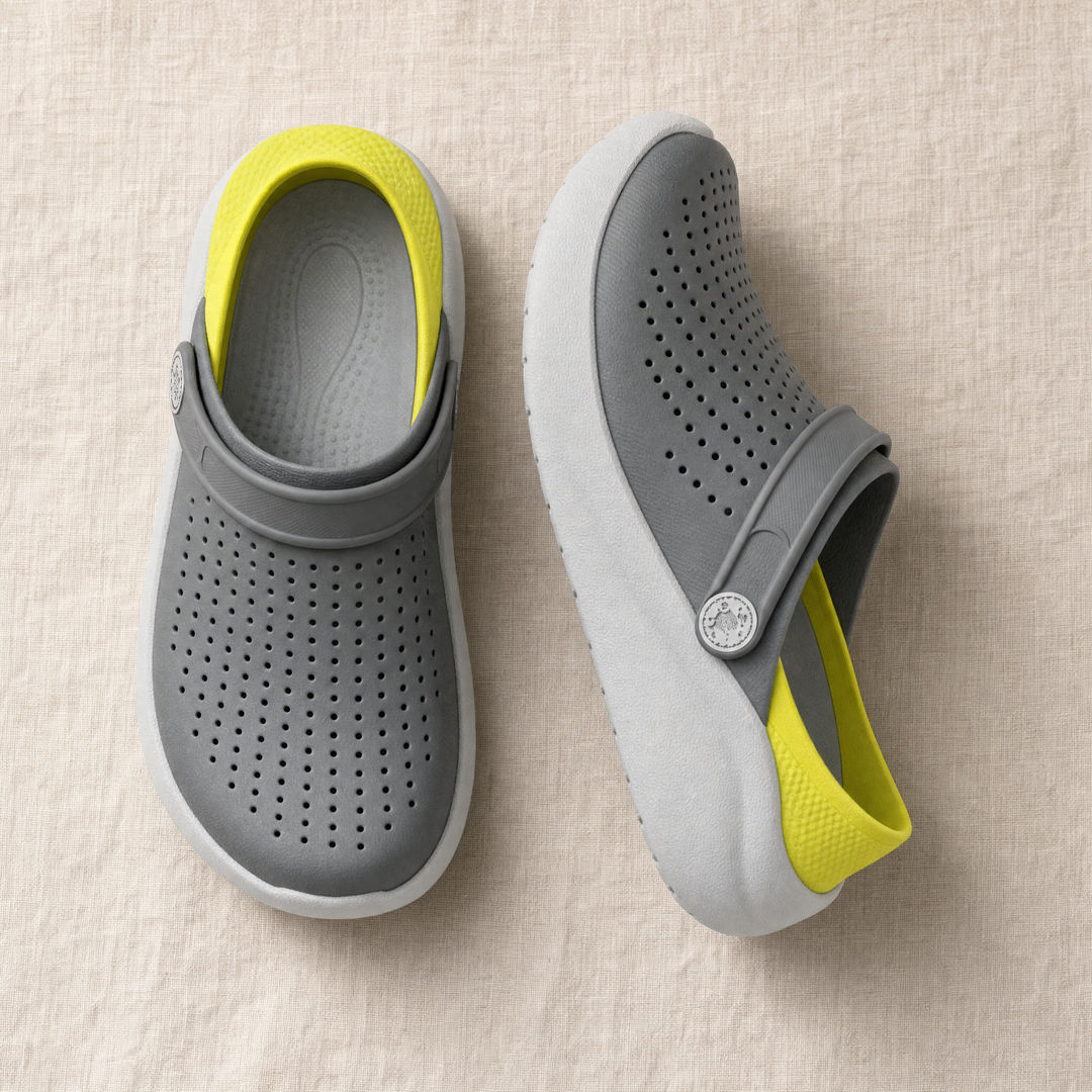 Black lightweight unisex sandals, ergonomic design with cushioned arch support & padded footbed.