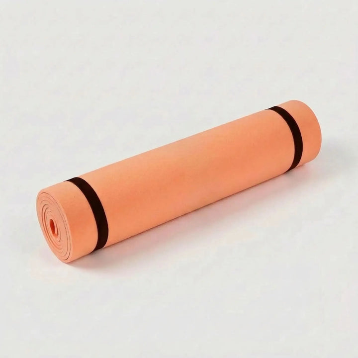 Versatile cushioned fitness mat for yoga, pilates, core work, and general exercises. Essential home gym gear.