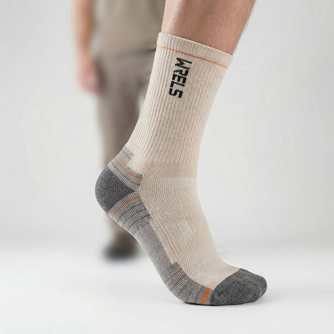 Breathable, moisture-wicking, cushioned unisex mid-calf active socks for ultimate sports comfort.