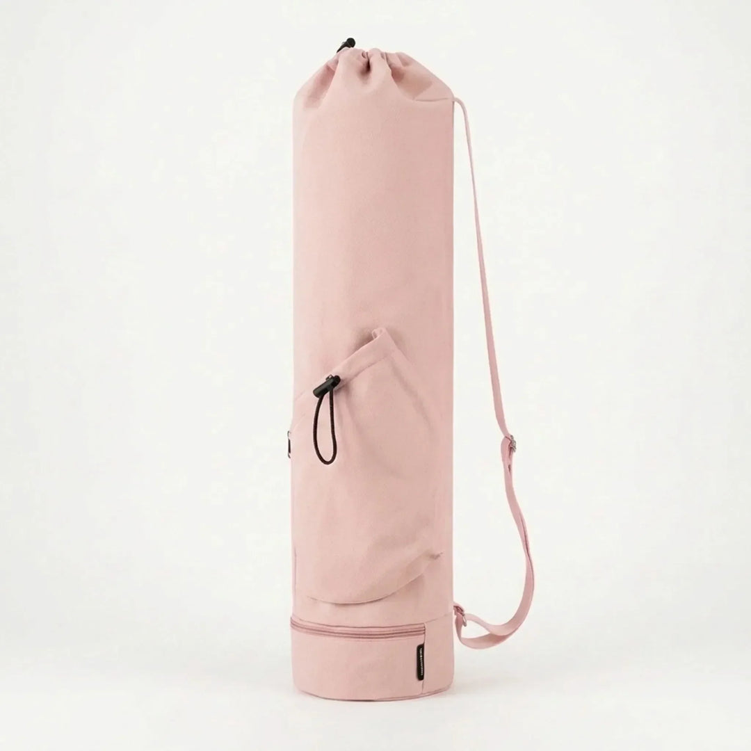 Hands-free unisex yoga mat gym bag, essential for easy and comfortable transport.