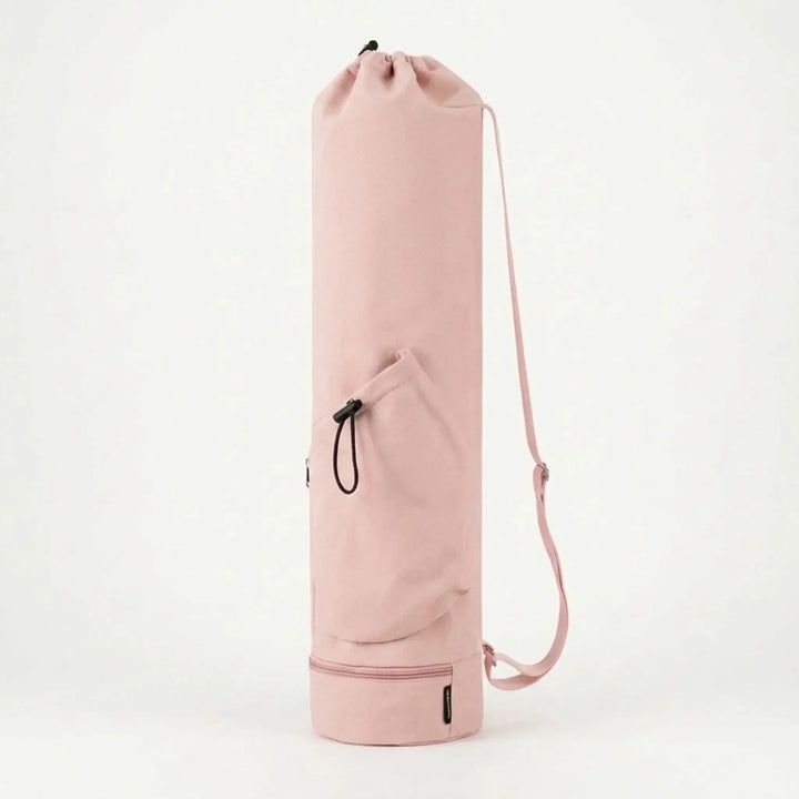 Hands-free unisex yoga mat gym bag, essential for easy and comfortable transport.