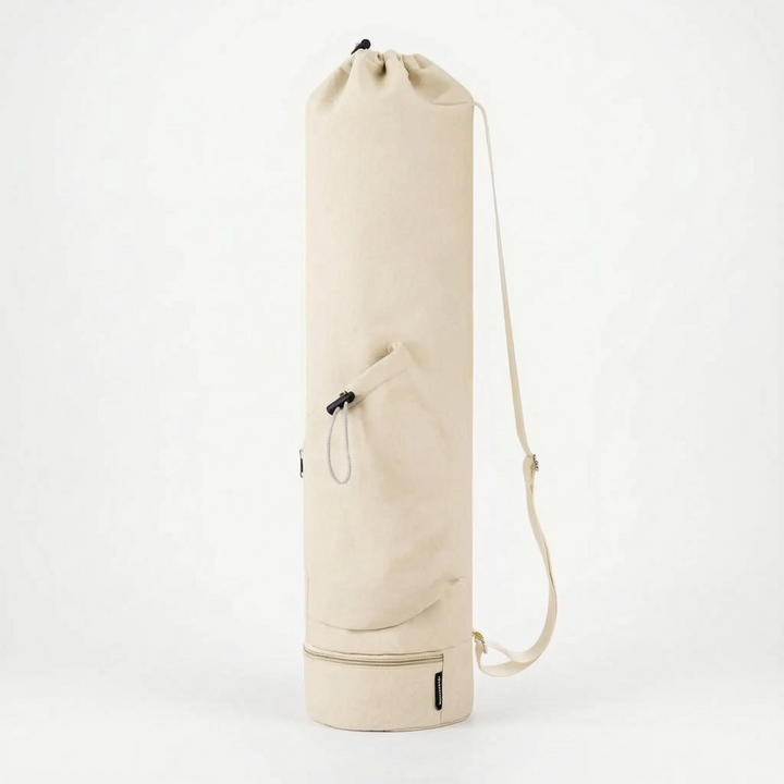 Stylish cylindrical yoga mat bag, a versatile accessory for your active lifestyle.