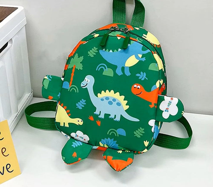 Water-resistant nylon dinosaur toddler backpack, a practical kids school bag for young adventurers, lightweight