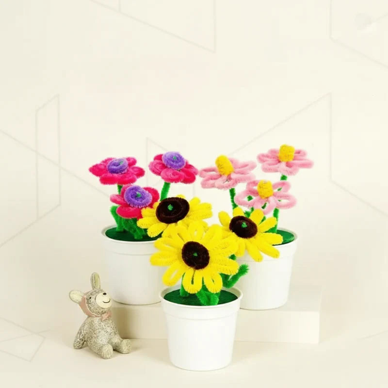 Creative DIY flowerpot craft kit, a fun family activity for handmade gifts