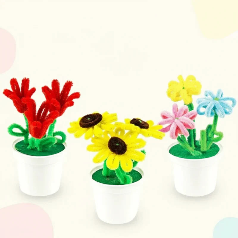 Unisex flowerpot art project kit, excellent for home decoration and gifting