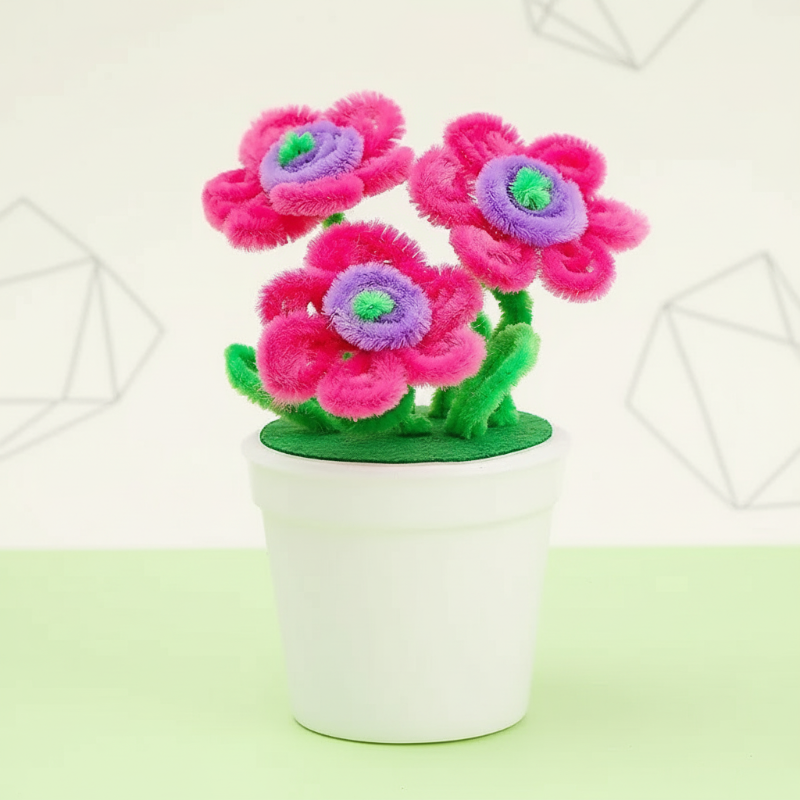 Engaging craft kit: decorate your own flowerpot, great for all ages