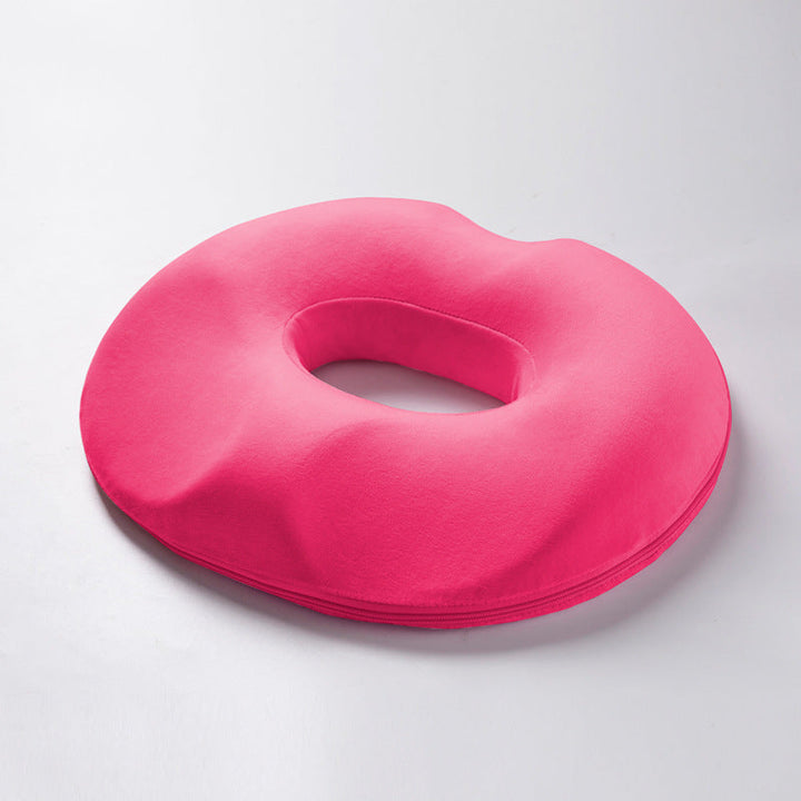Donut seat cushion for pain relief: hemorrhoids, tailbone, coccyx. Ergonomic memory foam, universal fit.