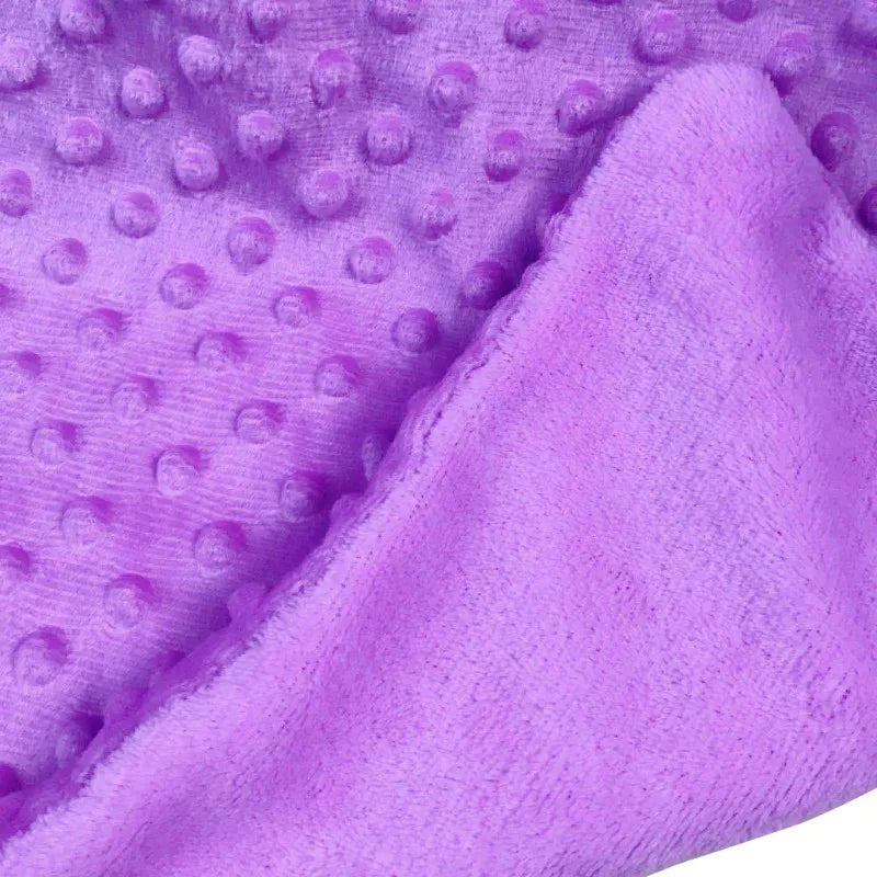 Unisex cotton baby blanket, a versatile double layer design for swaddling, tummy time, or stroller use.