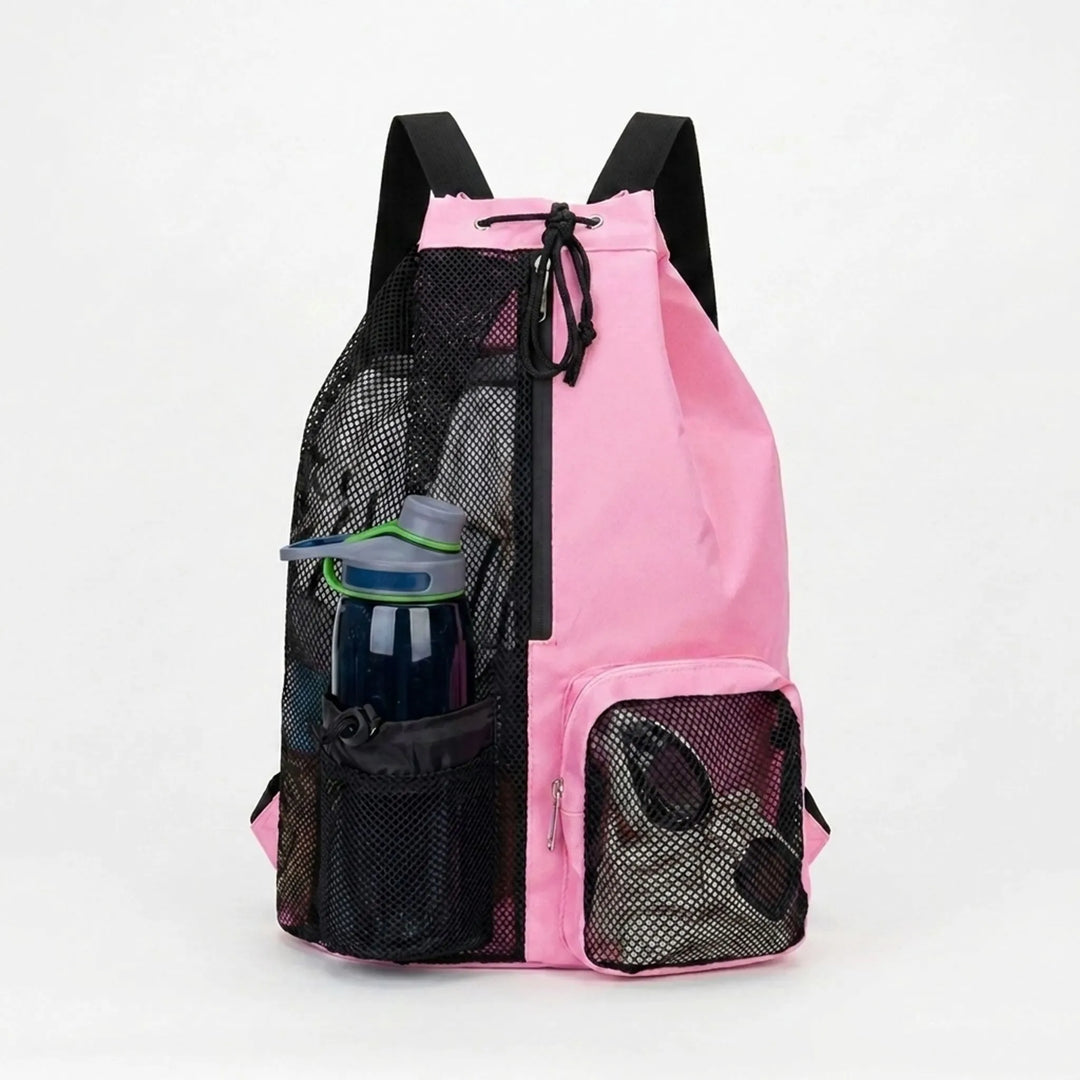 Multi-purpose unisex drawstring sports backpack. Perfect wet/dry bag for gym, active travel, & outdoor.
