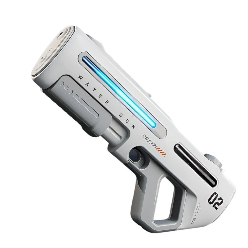 Electric water gun for beach and pool, a fun outdoor toy for all ages