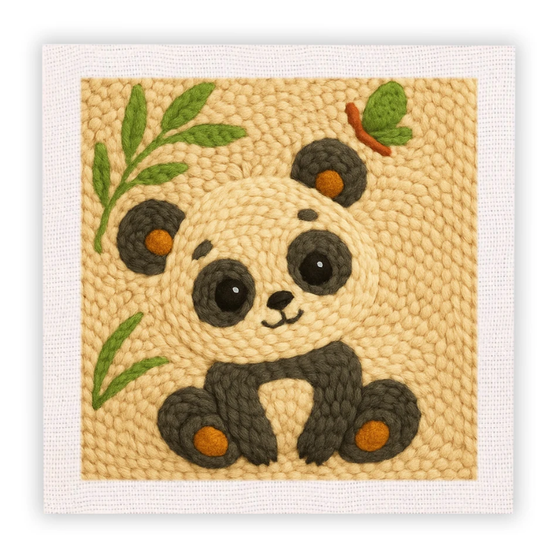 Creative hobby embroidery set with a charming floral pattern, great for a handmade gift