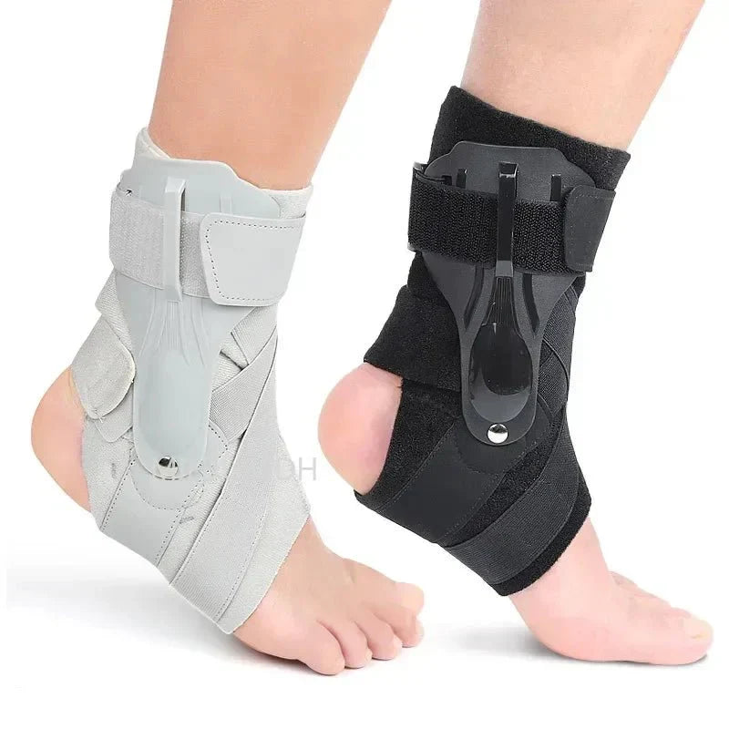 Double-stabilized ergonomic ankle support, unisex, for superior joint protection.