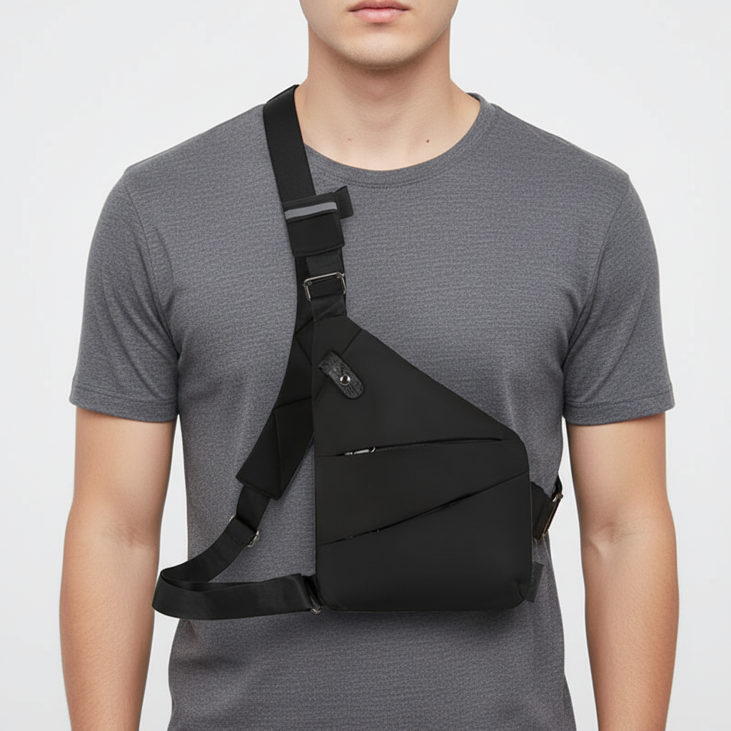 Lightweight ergonomic anti-theft bag, ideal for secure travel and everyday carry.
