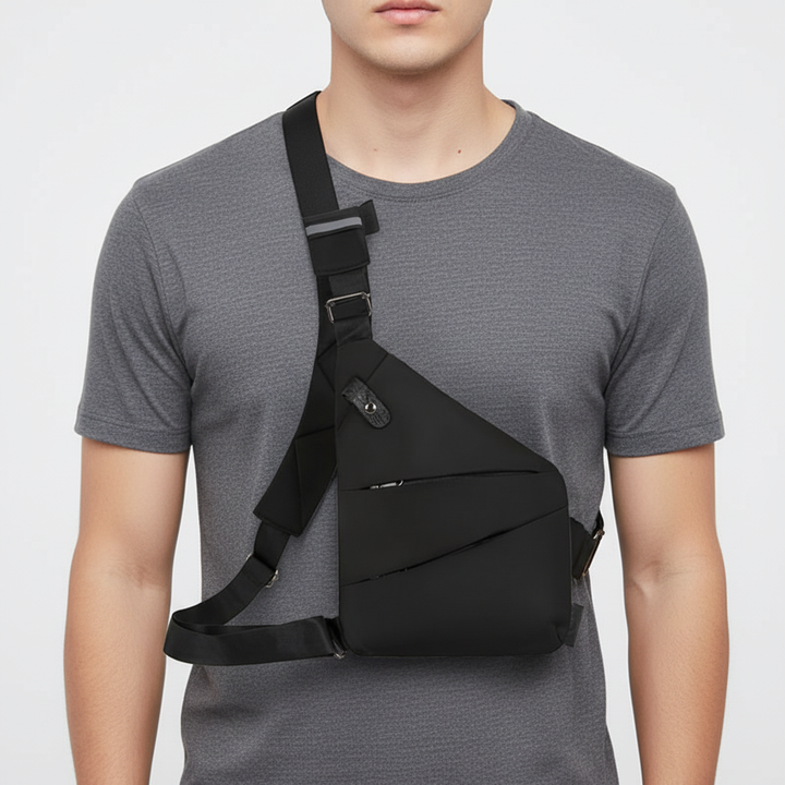 Lightweight ergonomic anti-theft bag, ideal for secure travel and everyday carry.