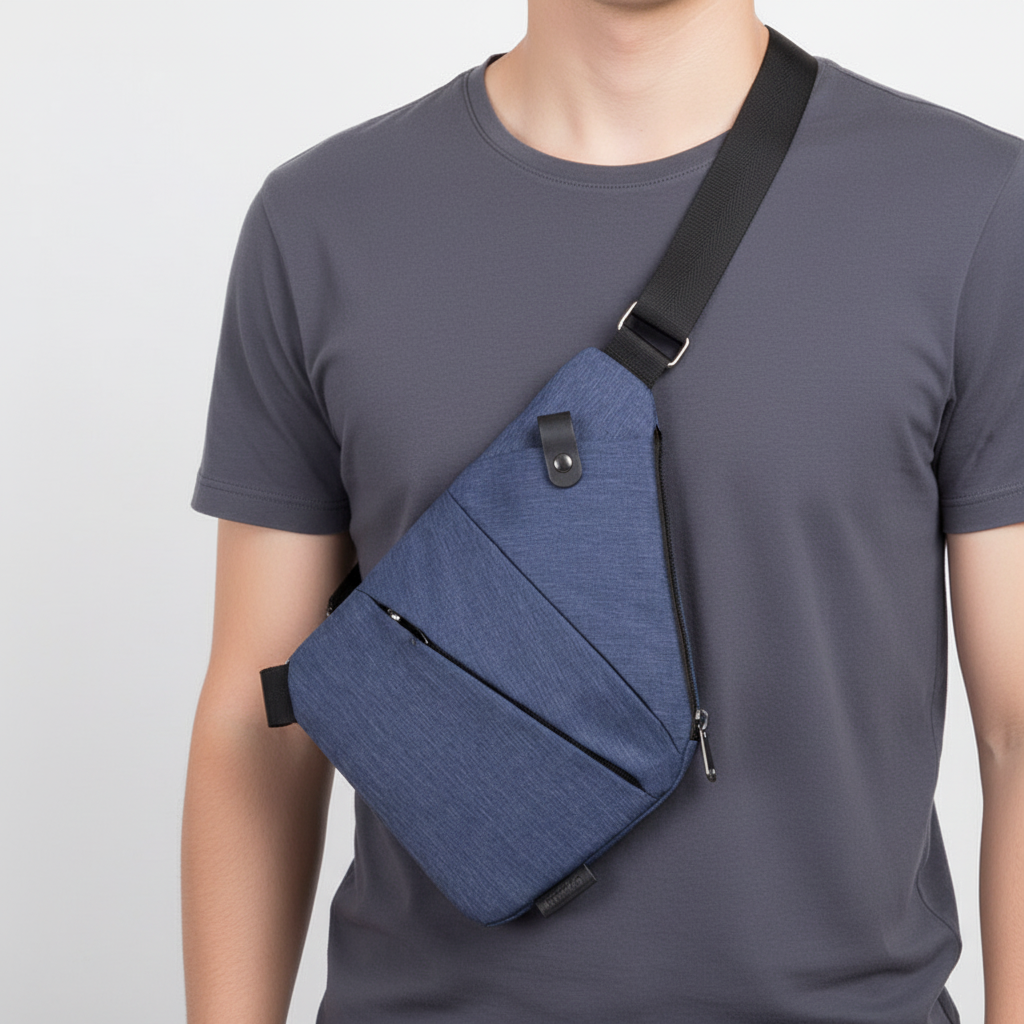 Comfortable ergonomic anti-theft travel shoulder bag, perfect for secure daily use.