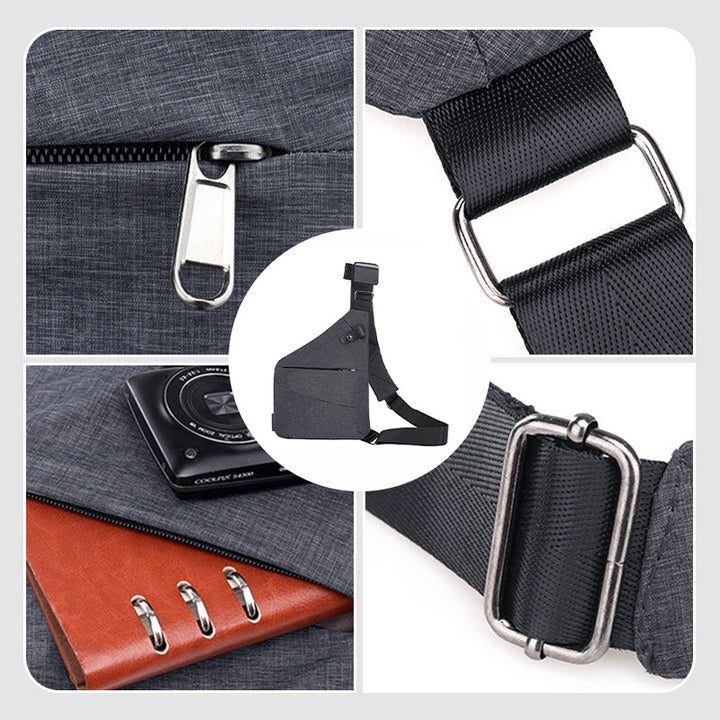 Secure unisex shoulder bag with ergonomic design, great for city commutes & daily essentials.