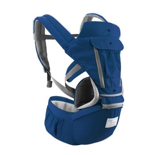 Versatile baby carrier for travel, featuring an ergonomic design and supportive hip seat for all ages.
