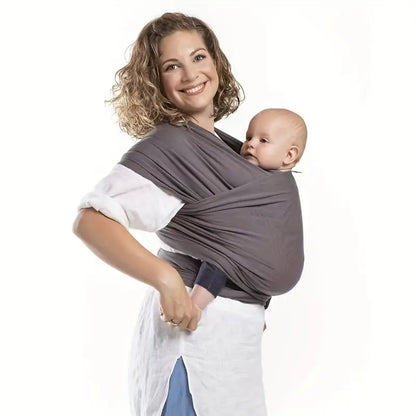 Ergonomic baby carrier for toddlers, providing back support to parents, versatile grey