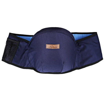 Newborn carrier: ergonomic waist stool design for infant comfort.