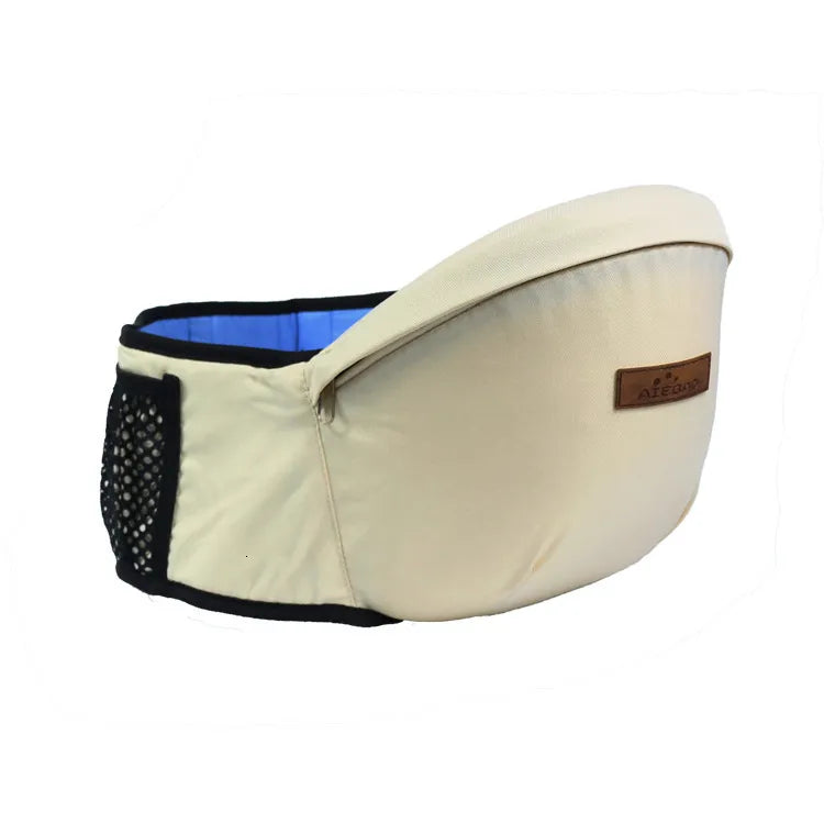 Infant support belt: ergonomic waist stool carrier, promoting healthy hip development.