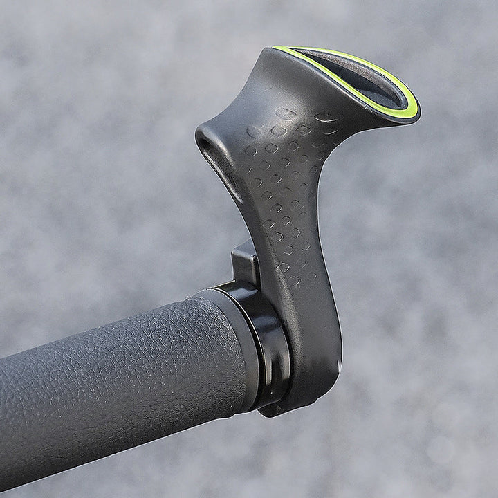 Anti-slip ergonomic handlebar grips ensuring secure control and pain relief for bikers.