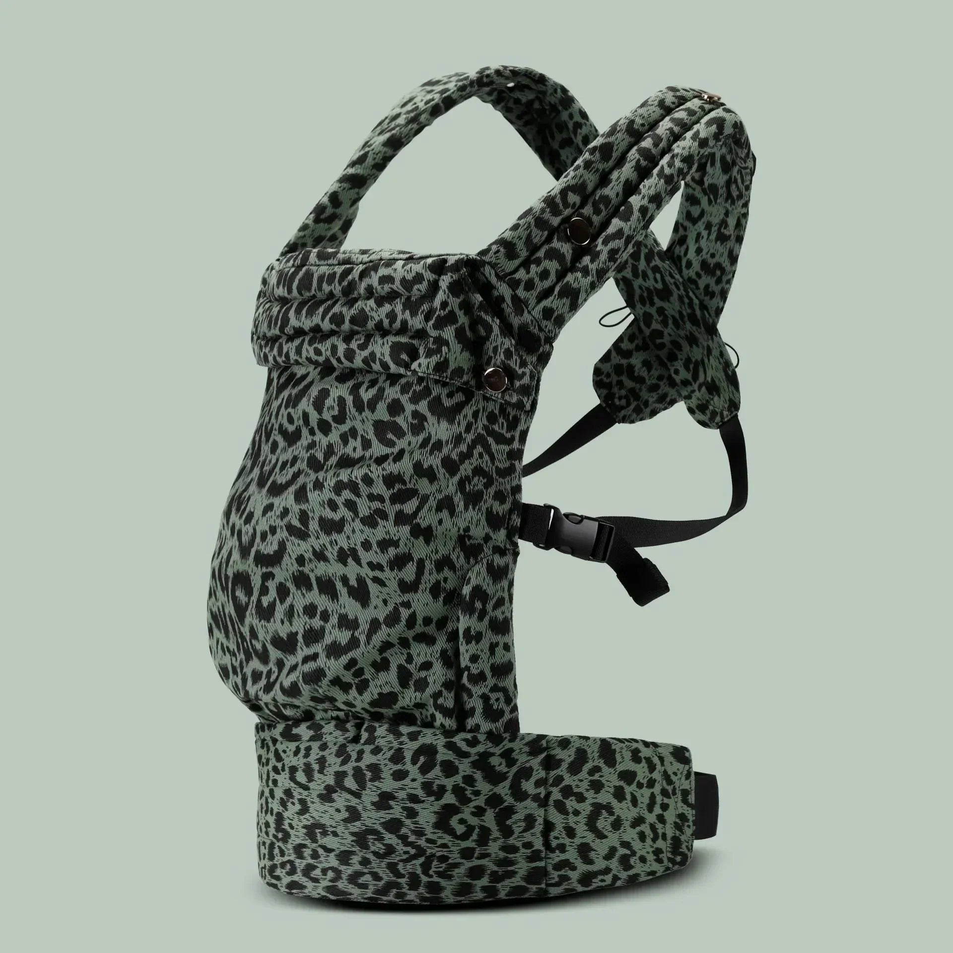Breathable Mei Tai baby carrier with long straps, demonstrating tying options for secure fit