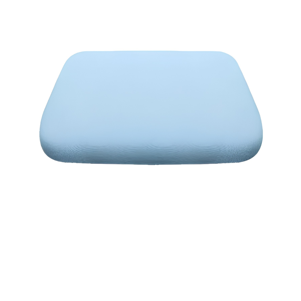Top view of unisex ergonomic sponge seat cushion, highlighting comfort & support features. Daily use.