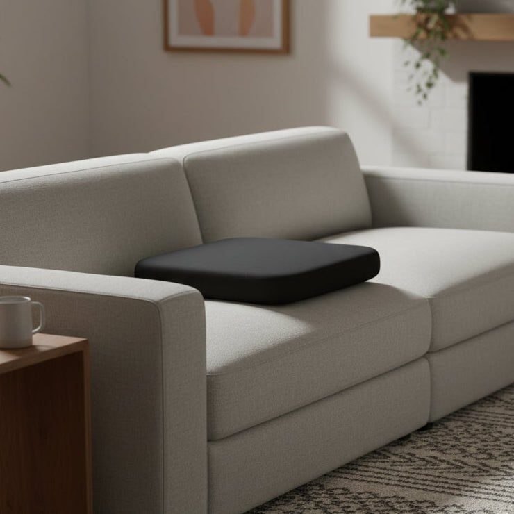 Soft sponge ergonomic seat cushion for superior comfort & daily posture support. Home accessory.