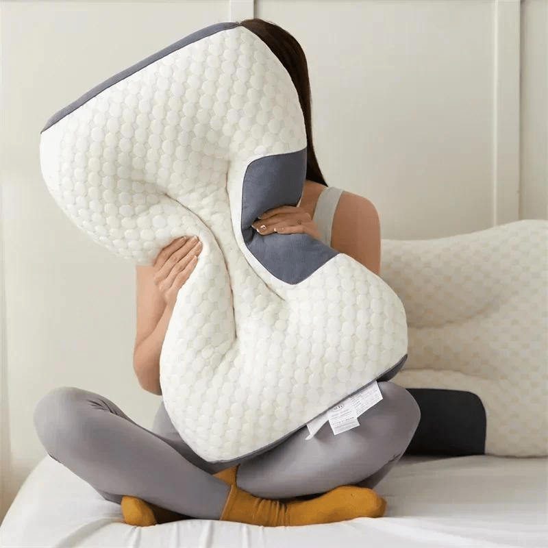 Unisex comfort orthopedic pillow, engineered for neck & back support. Ideal memory foam sleep aid for pain relief.