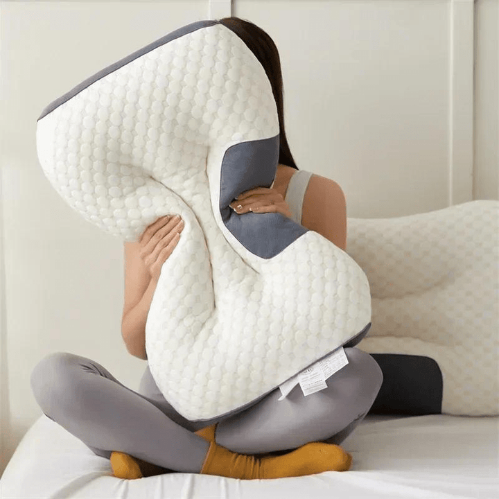Unisex comfort orthopedic pillow, engineered for neck & back support. Ideal memory foam sleep aid for pain relief.