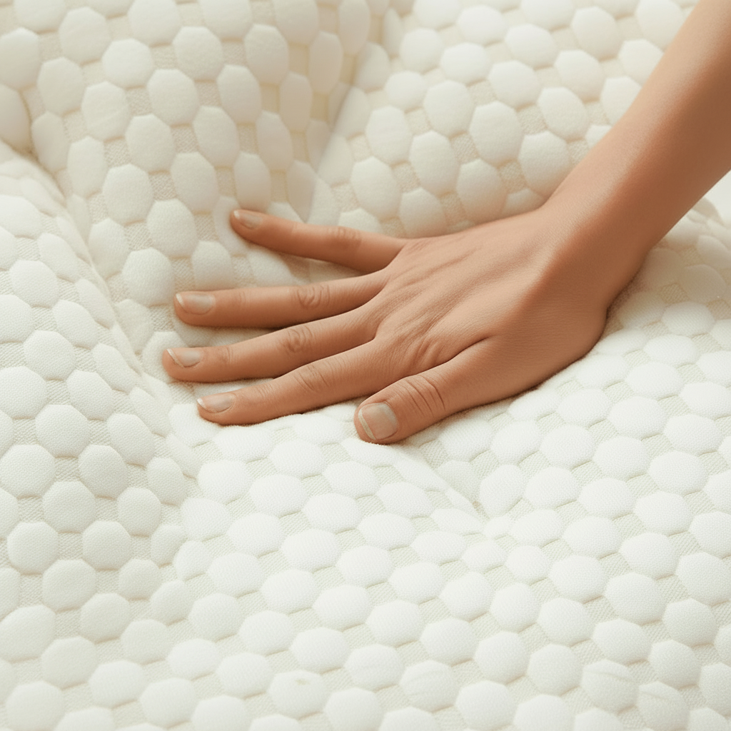 Therapeutic memory foam orthopedic pillow for neck & back pain relief. Ergonomic design to improve sleep comfort.