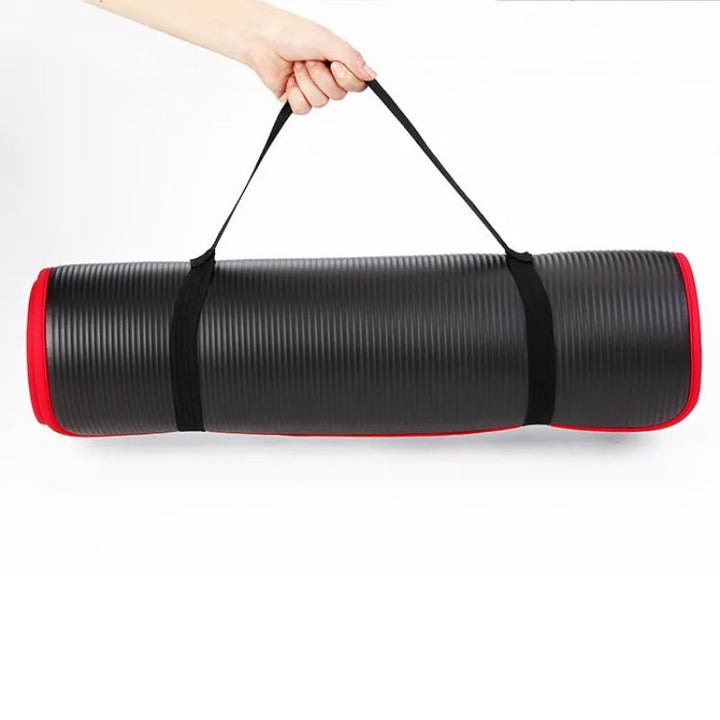 New extra thick non-slip exercise mat, perfect for yoga, home gym workouts, and pilates, offering superior joint support.