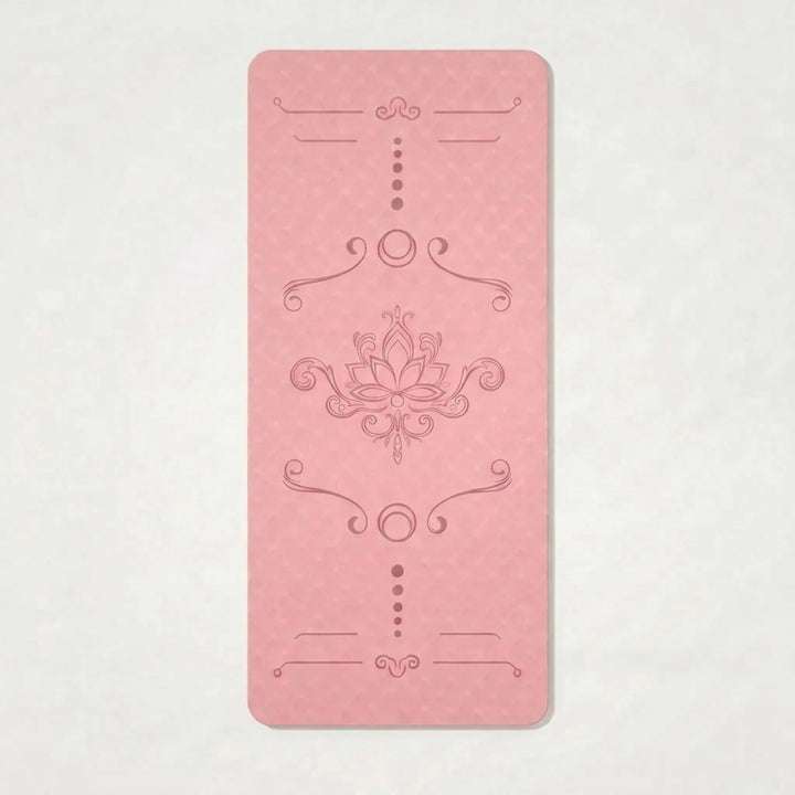 Versatile extra-wide sports mat for home workouts. Thick, non-slip yoga & Pilates mat for stretching & floor exercises.