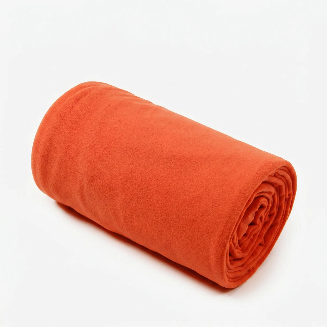 Soft fleece envelope sleeping bag for outdoor use. Unisex design, warm, lightweight, and easy to pack.