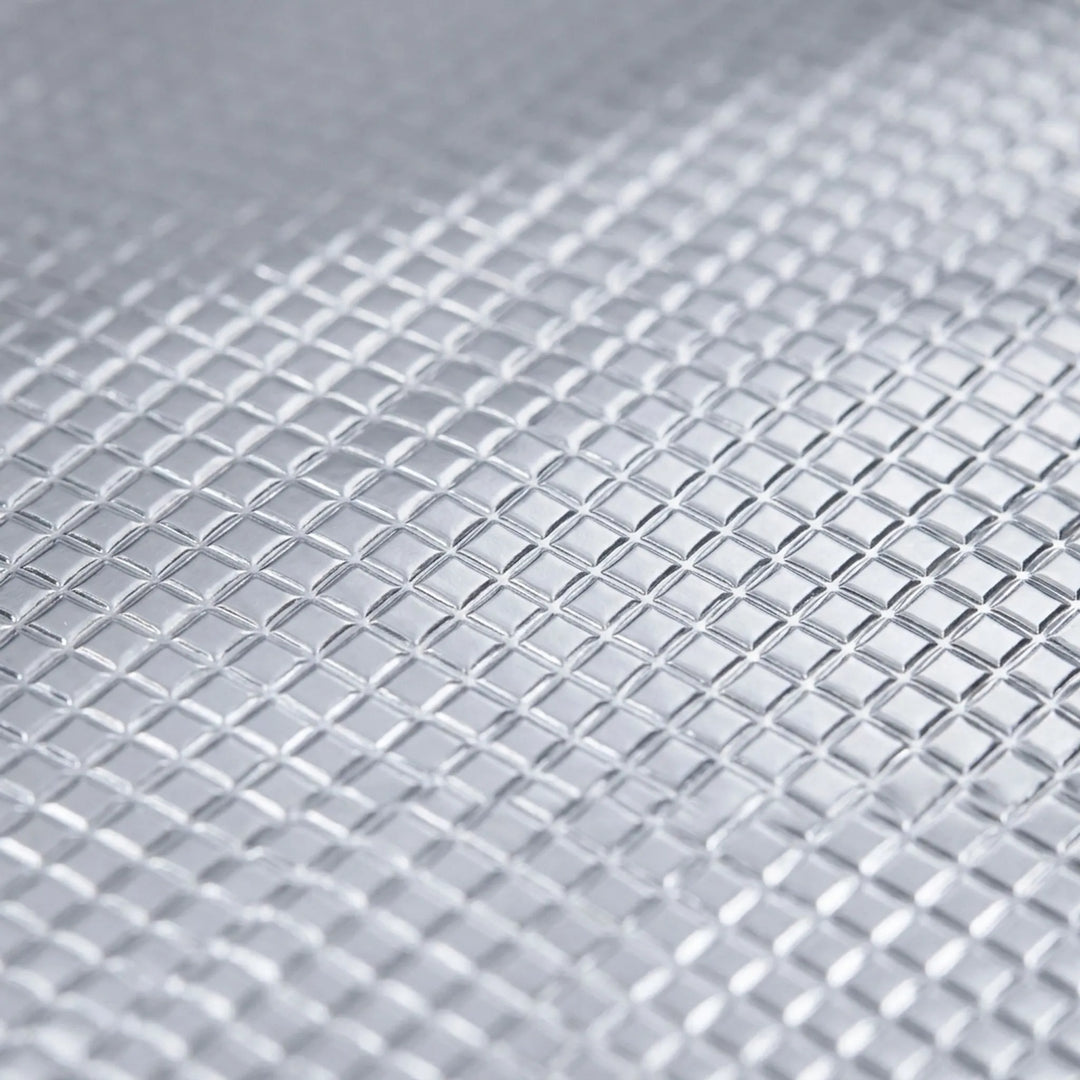 Reflective outdoor camping mat for superior insulation. Unisex foldable design ensures comfortable sleeping on any terrain.