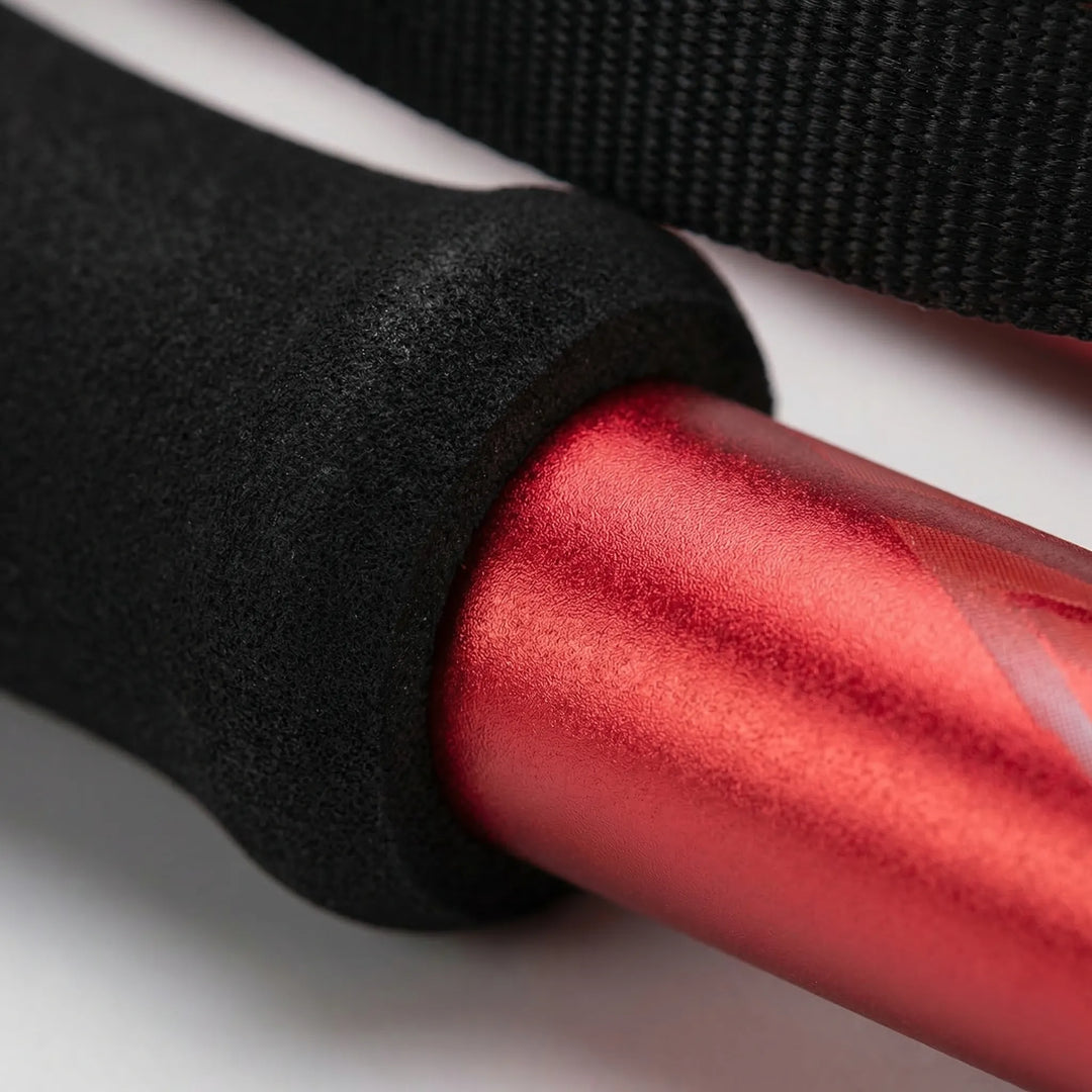 Adjustable telescopic trekking poles for men & women, perfect for various trail conditions.