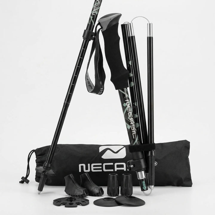 Durable trekking poles for hiking, trail walking, & nordic walking, enhancing outdoor adventures.