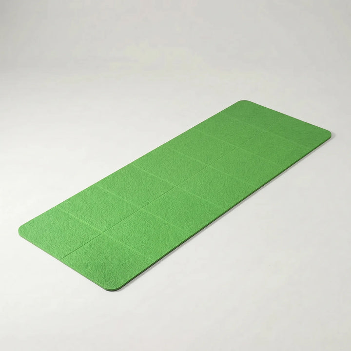 Portable foldable yoga mat for travel & home workouts. Non-slip TPE surface perfect for yoga, pilates, fitness.