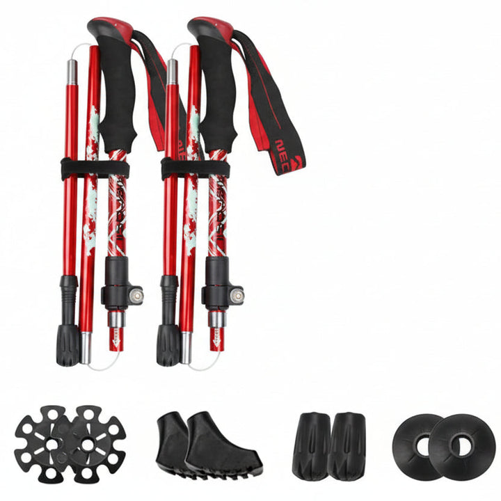 High-performance foldable trekking poles for serious hiking. Durable & lightweight adventure gear.
