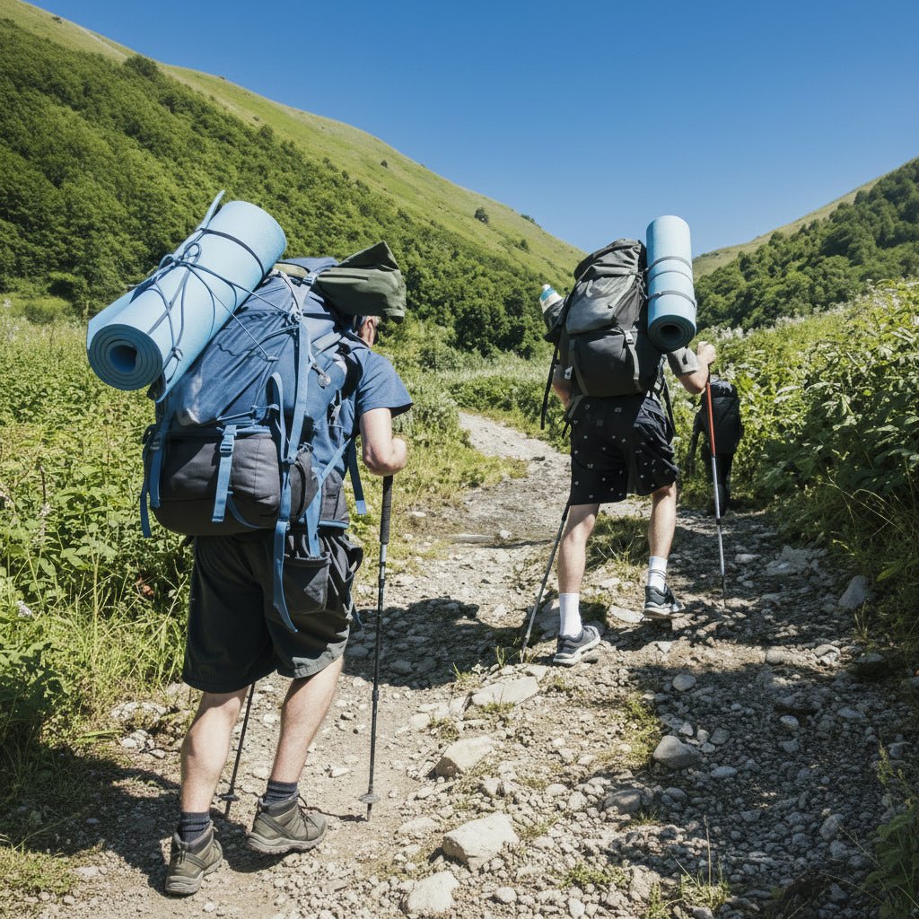 Unisex walking sticks, easily foldable for hiking. Essential outdoor gear for all trail explorers.